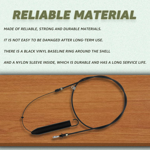 Sousery PTO cable showing durable nylon sleeve construction