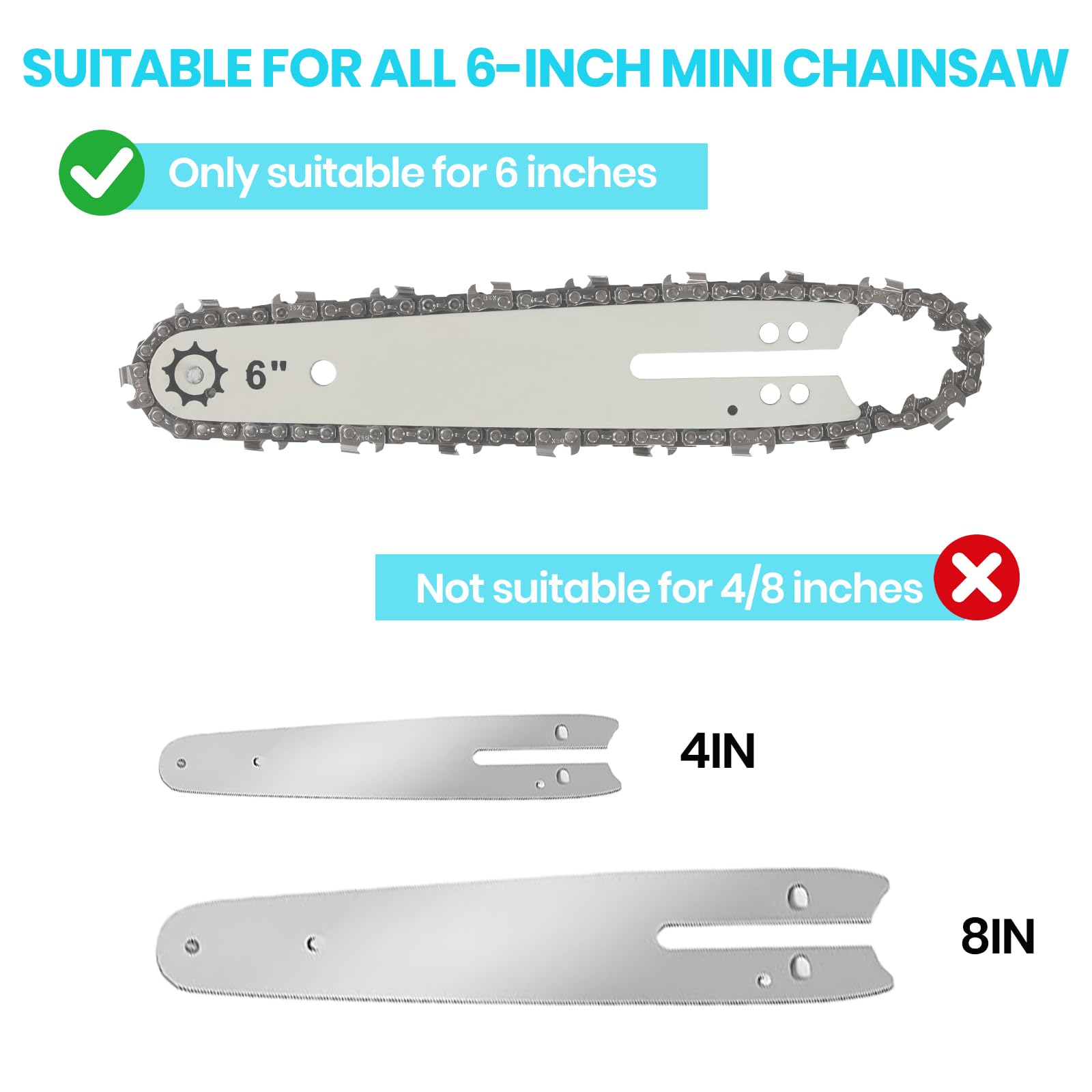 SOUSKY easy-install design enables quick replacement on 6 in saws