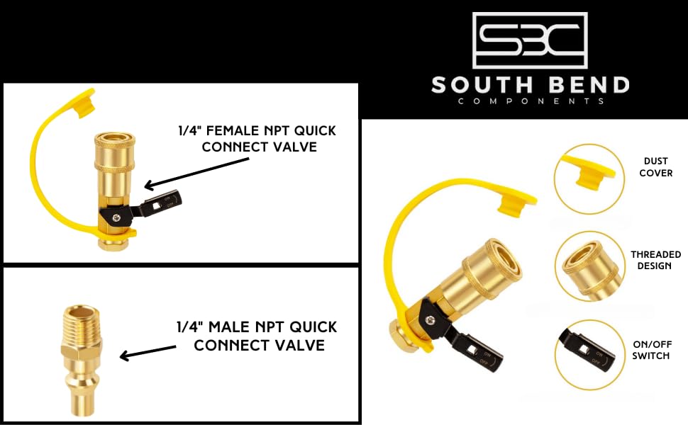 ANSI Z21.41 CSA 6.9 certified for safe propane connections