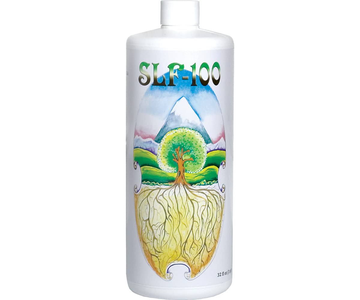 South Cascade Organics SLF-100 bottle cleans hydroponic systems and helps prevent salt buildup.