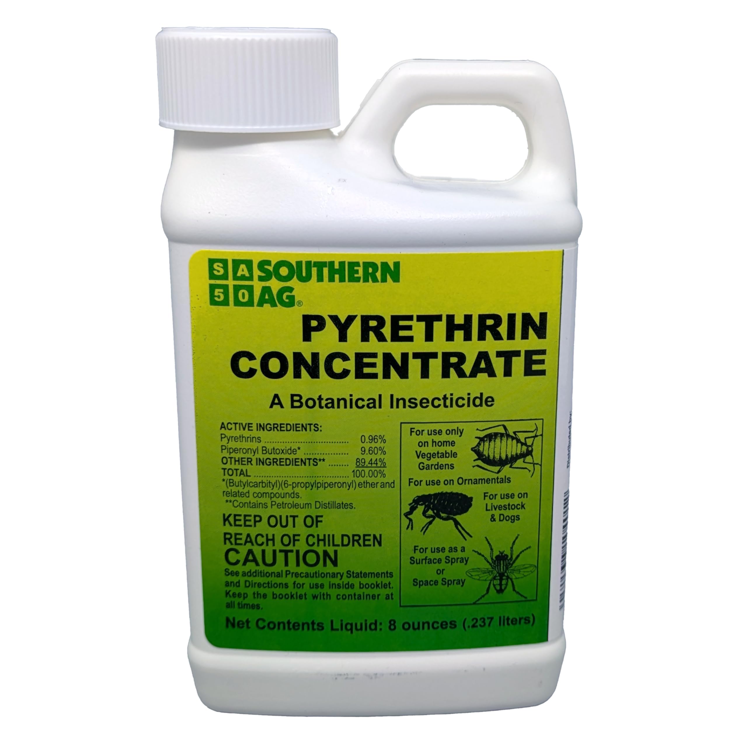Southern Ag 10401 pyrethrin concentrate bottle ready for garden insect control