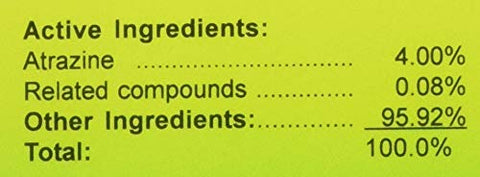 Southern Ag Atrazine St Augustine Weed Killer label shows coverage for St Augustine and centipede lawns
