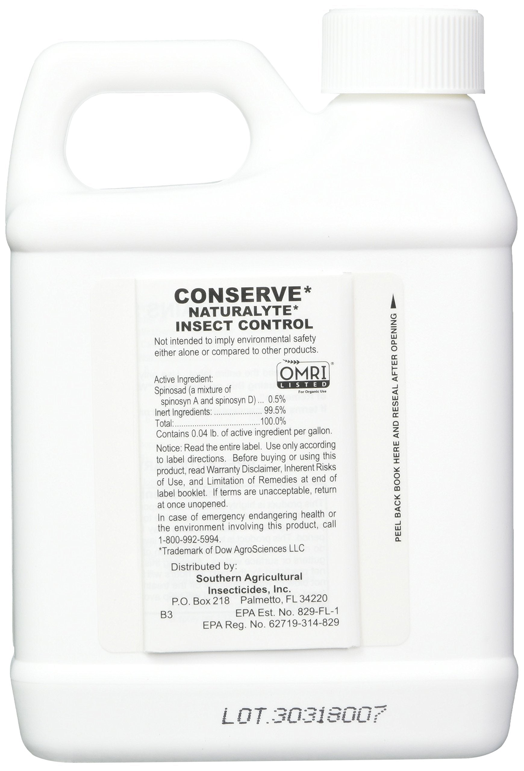 Southern Ag Conserve Naturalyte spray application on plants for targeted pest control.