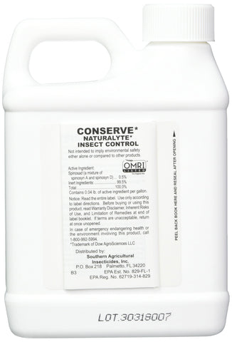 Southern Ag Conserve Naturalyte spray application on plants for targeted pest control.
