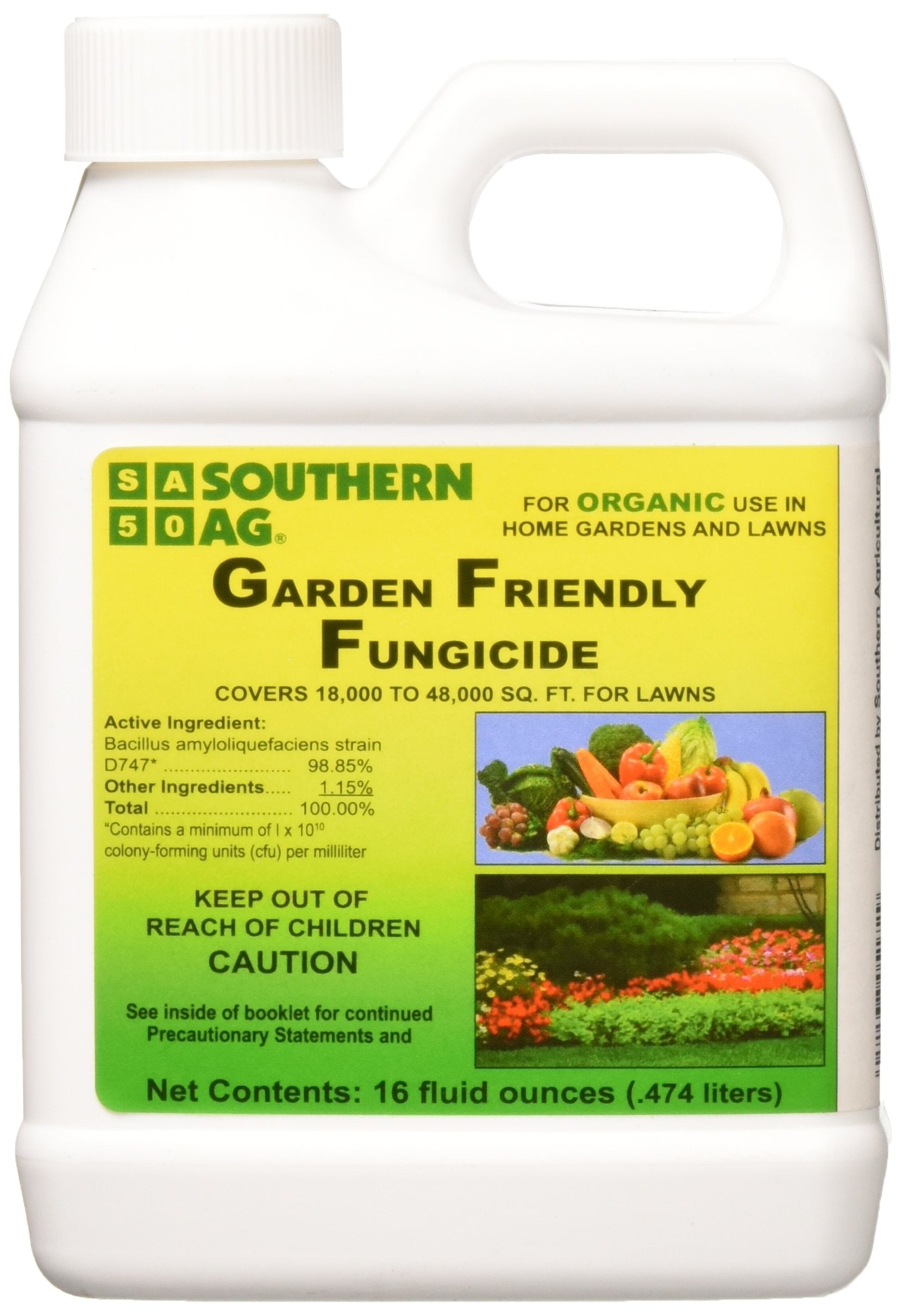 Southern Ag Garden Friendly Biofungicide bottle for easy disease protection in home gardens
