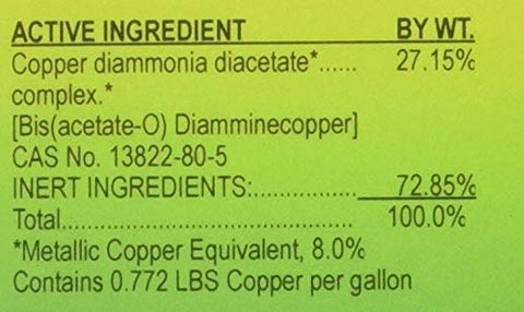 Southern Ag Liquid Copper Fungicide label on 16 oz container for turf algae and ornamentals.