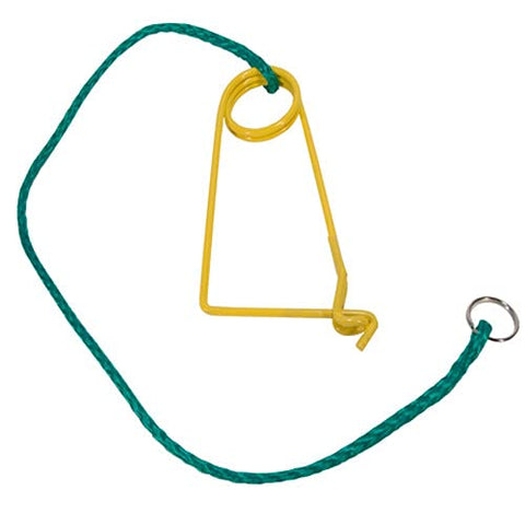 Southern Snares body grip safety pin with lanyard ring for easy attachment and retrieval