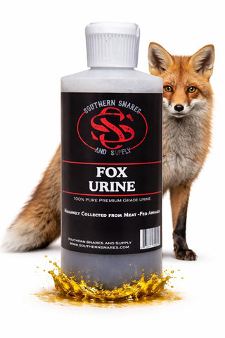 Southern Snares Fox Urine bottle front view, ideal for deterring garden rabbits.