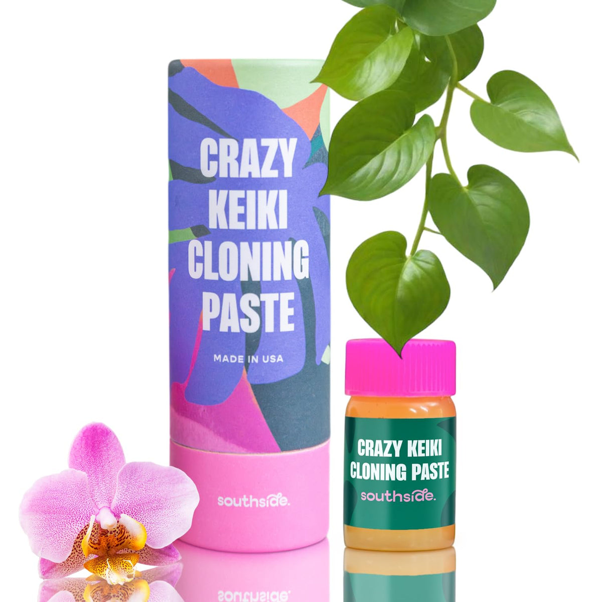 Southside Plants Keiki Paste packaging for easy home plant care and setup.