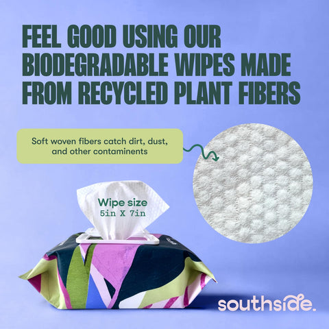 Southside Plants leaves shine after wipe with natural glow.