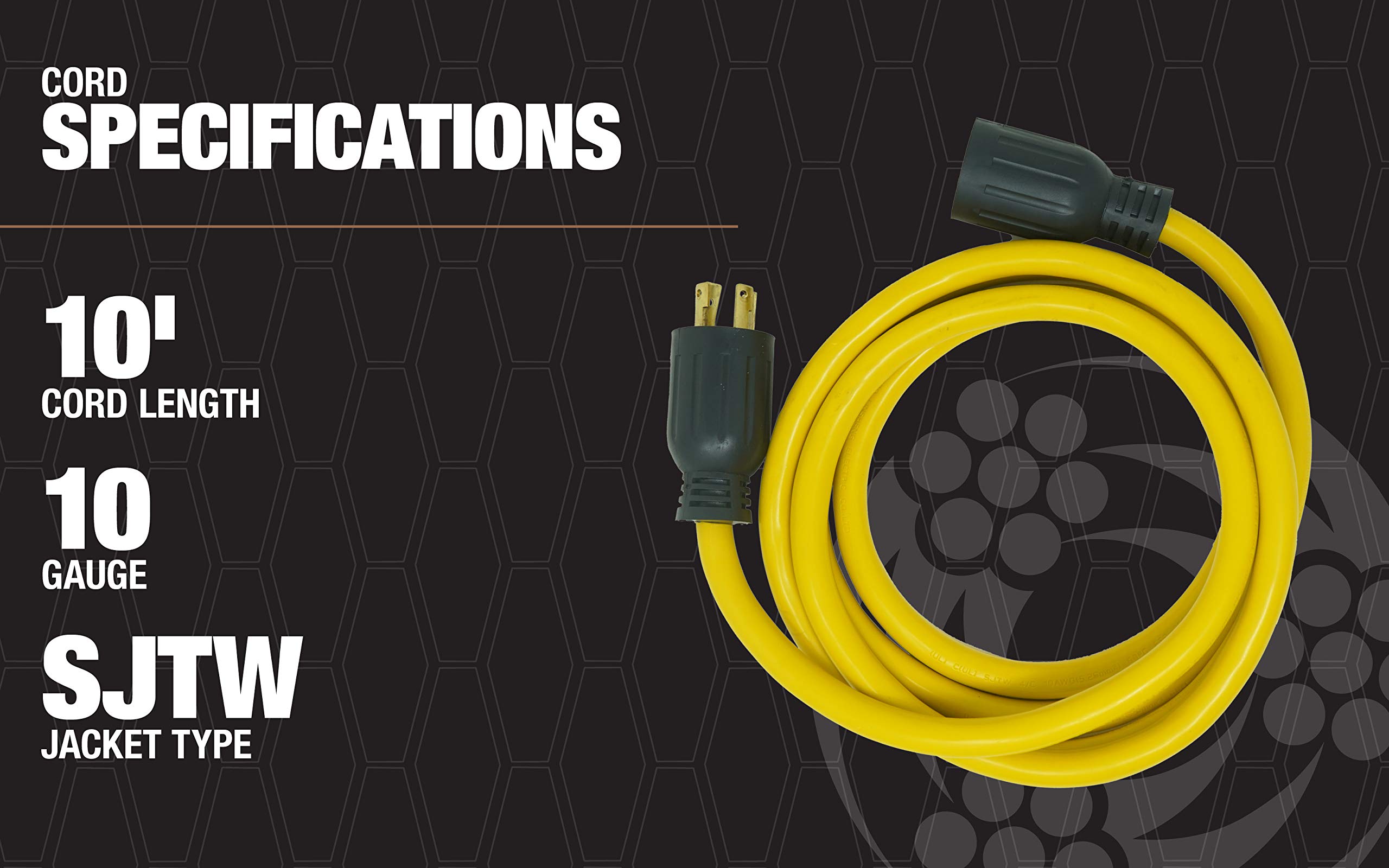 Southwire 125V/250V dual-voltage compatibility for flexible generator use
