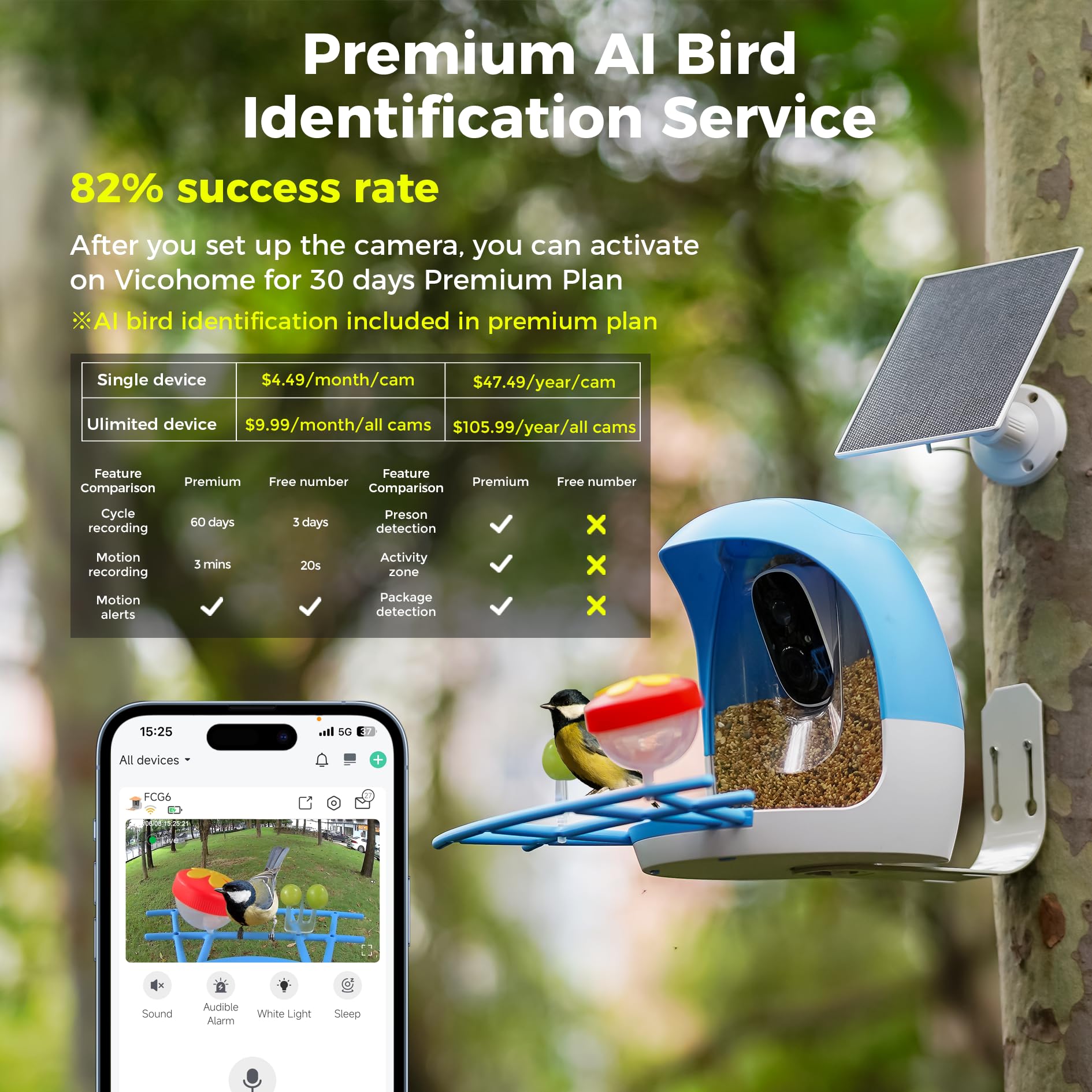 Sovmiku FCG6 solar panel setup demonstrates easy outdoor power for nonstop monitoring