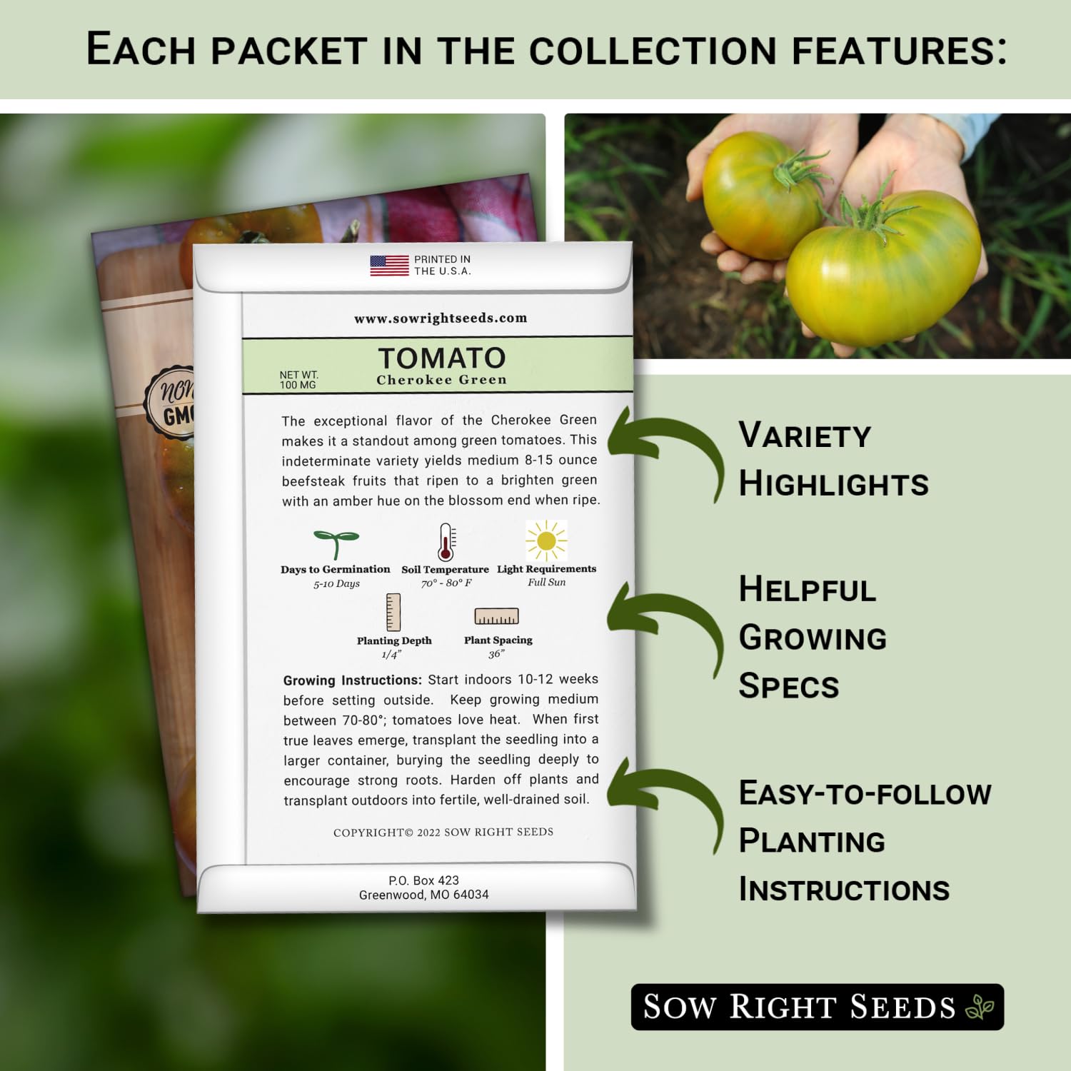 Sow Right Seeds Black Krim tomato seeds for deep color and slicing perfection.