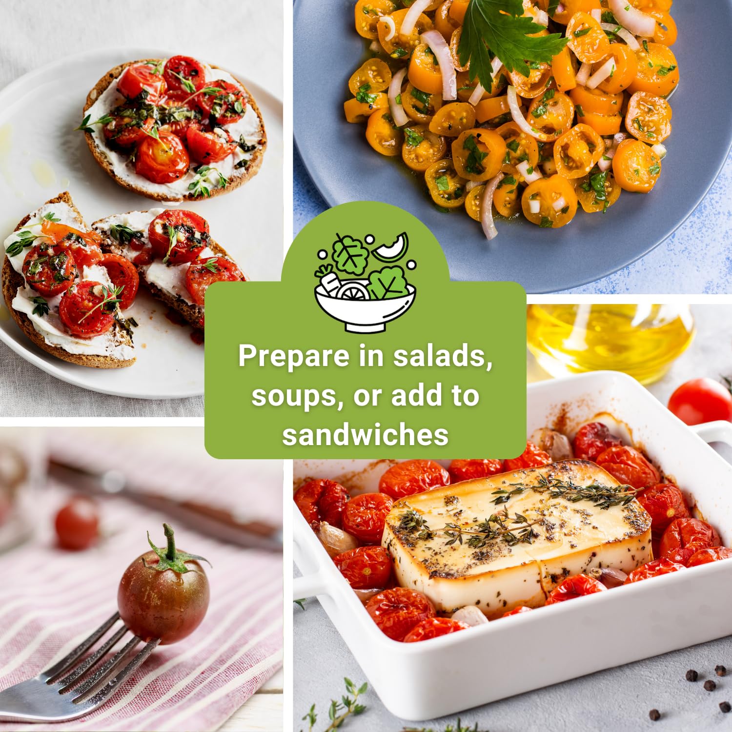 Sow Right Seeds Orange Cherry tomatoes brighten salads with zesty flavor