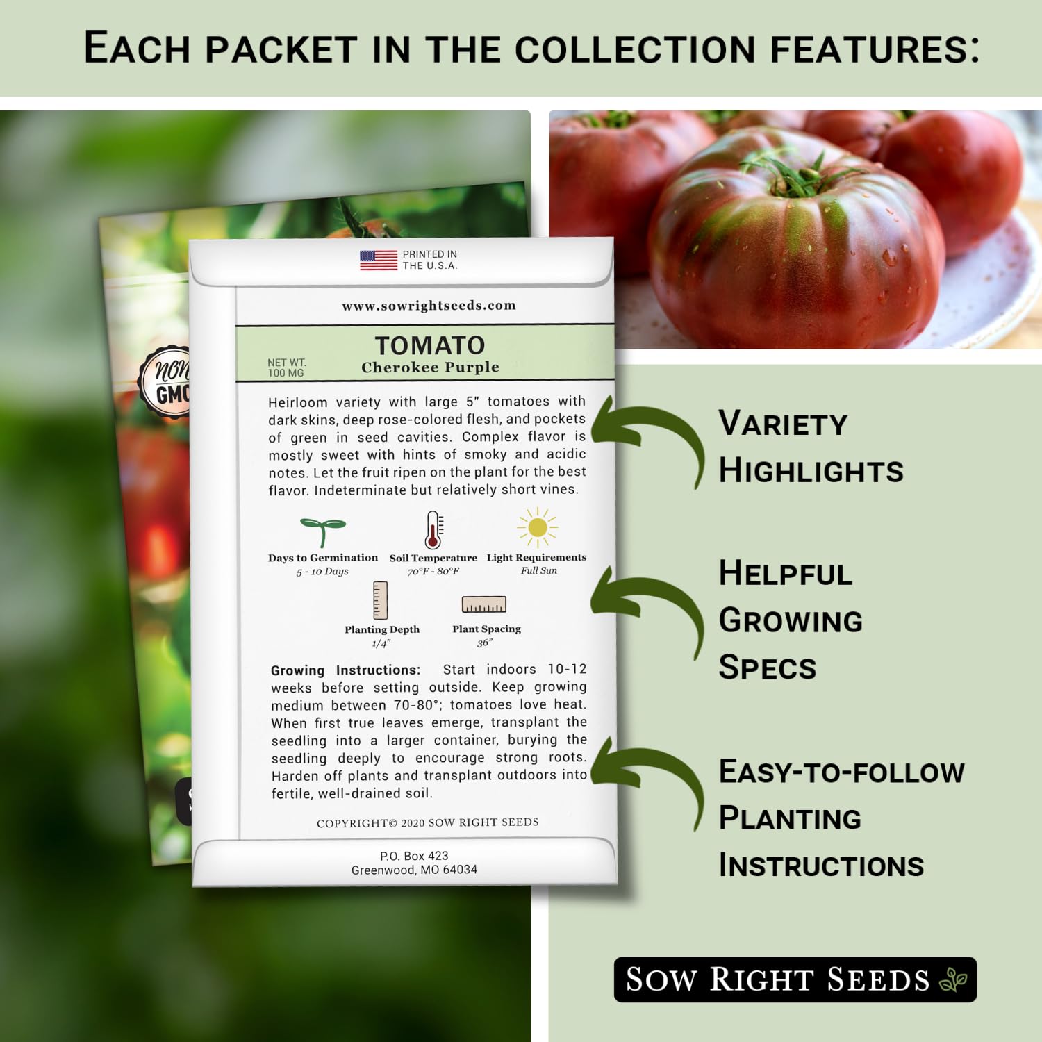 Sow Right Seeds Beefsteak tomato image, large fruit perfect for hearty sandwiches.