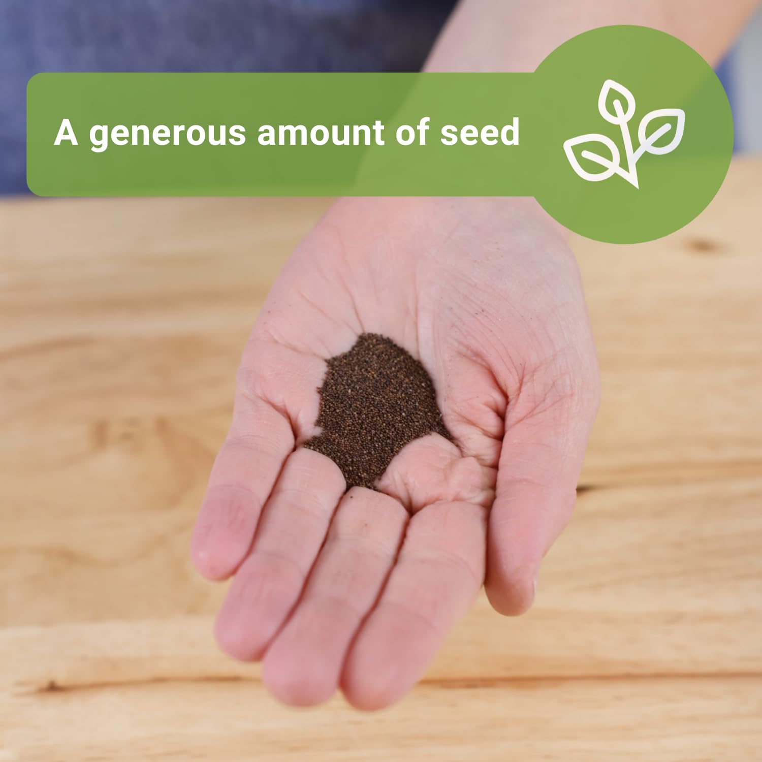 Seed packet for creeping thyme with sowing instructions