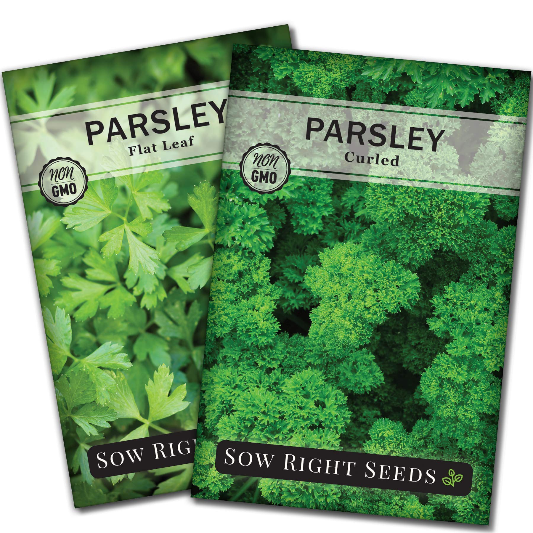 Sow Right Seeds flat parsley packet with two color packets for fresh garnish