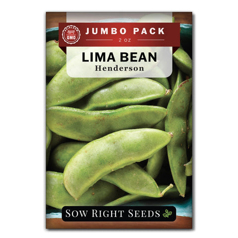 Sow Right Seeds Henderson Lima beans bulk packet ready for planting