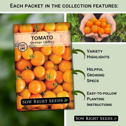 Sow Right Seeds Jubilee tomato seed for flavorful garden yields