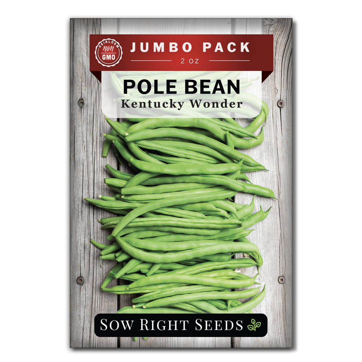 Sow Right Seeds Kentucky Wonder pole bean seeds bulk for home garden planting