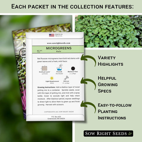 Sow Right Seeds cabbage microgreens mix adds crisp flavor to sandwiches.