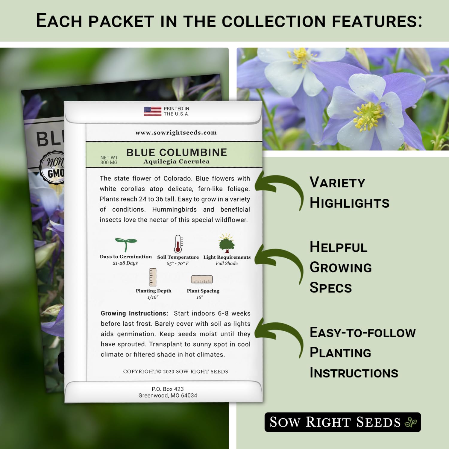 Sow Right Seeds Black-Eyed Susan packet for sunny garden color and wildlife-friendly blooms