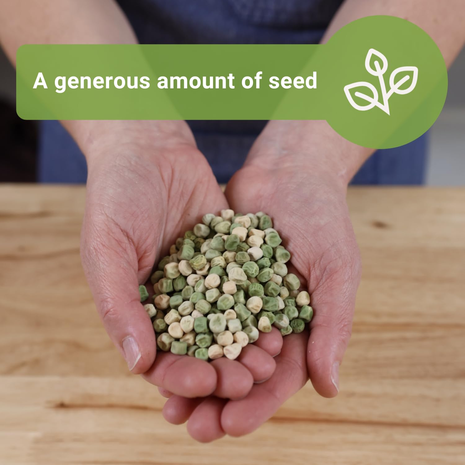 Sow Right Seeds edible sugar snap pea pods ideal for fresh snacking.