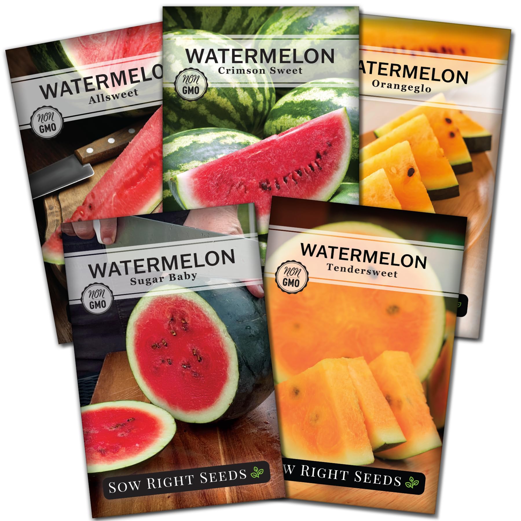 Sow Right Seeds Crimson Sweet watermelon packet for home garden harvest
