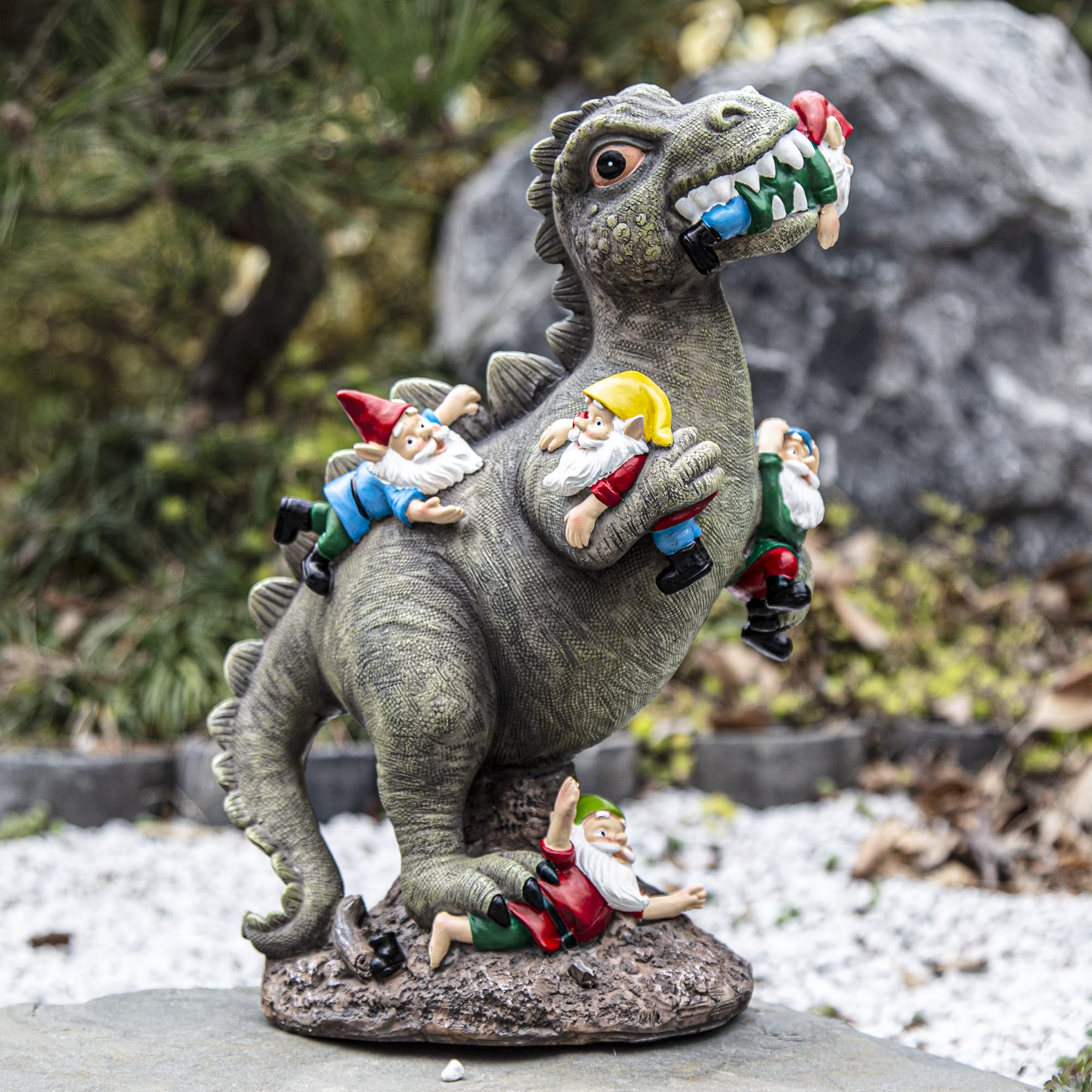 SOWSUN dinosaur gnomes invite smiles during outdoor gatherings.