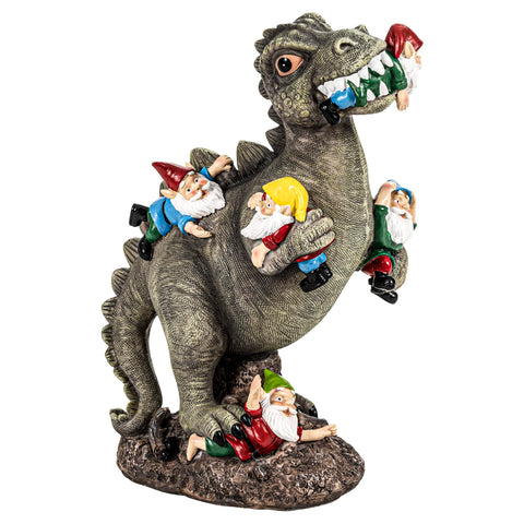 SOWSUN garden statue measures 7.5 by 4 by 10.6 inches.