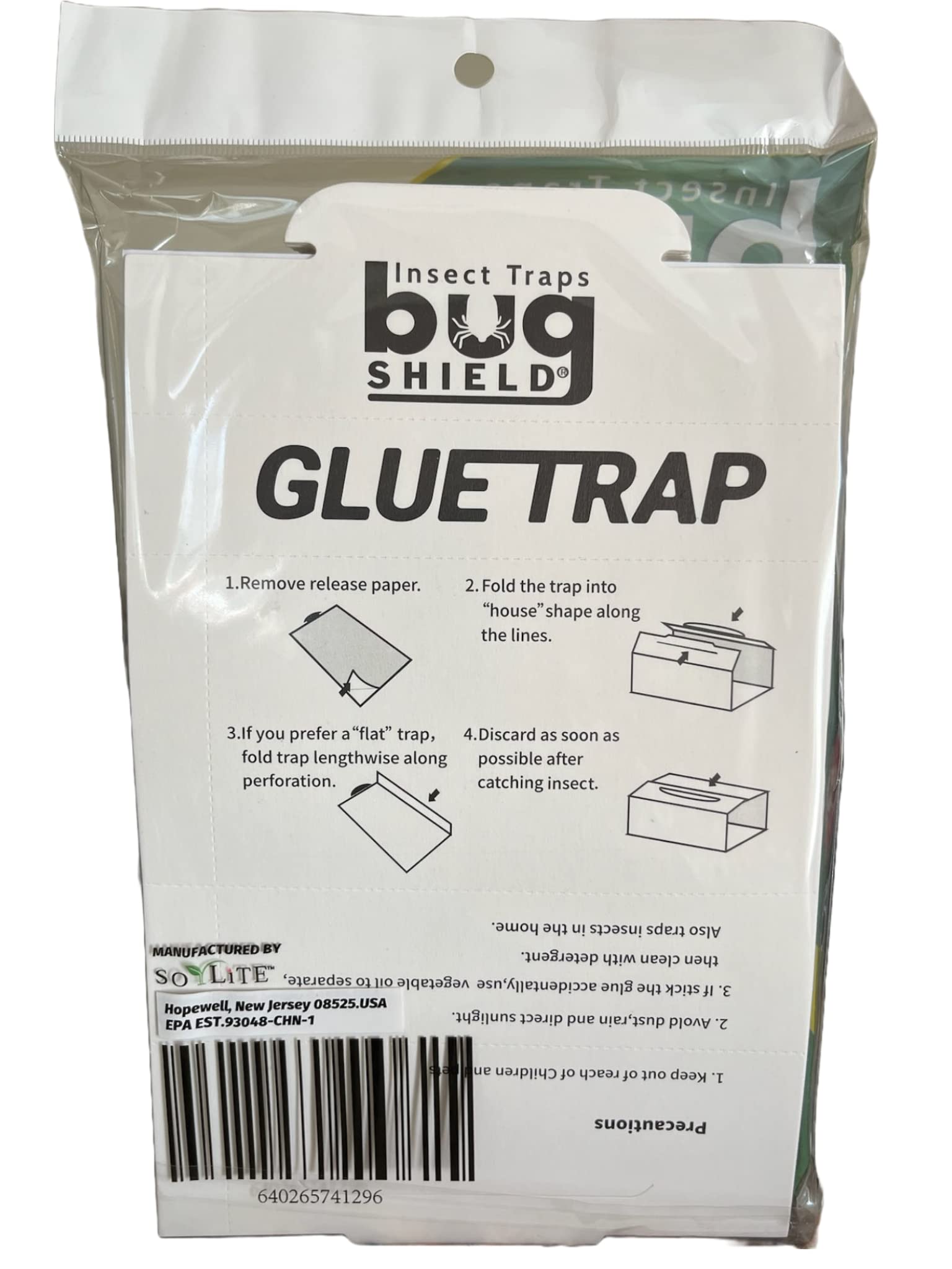 SOYLITE CANDLES Bug Shield sticky trap placed along baseboard to protect your home.