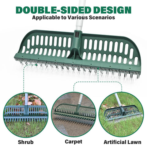 SOYUS adjustable handle extends from 33 to 61 inches for comfortable, upright cleaning