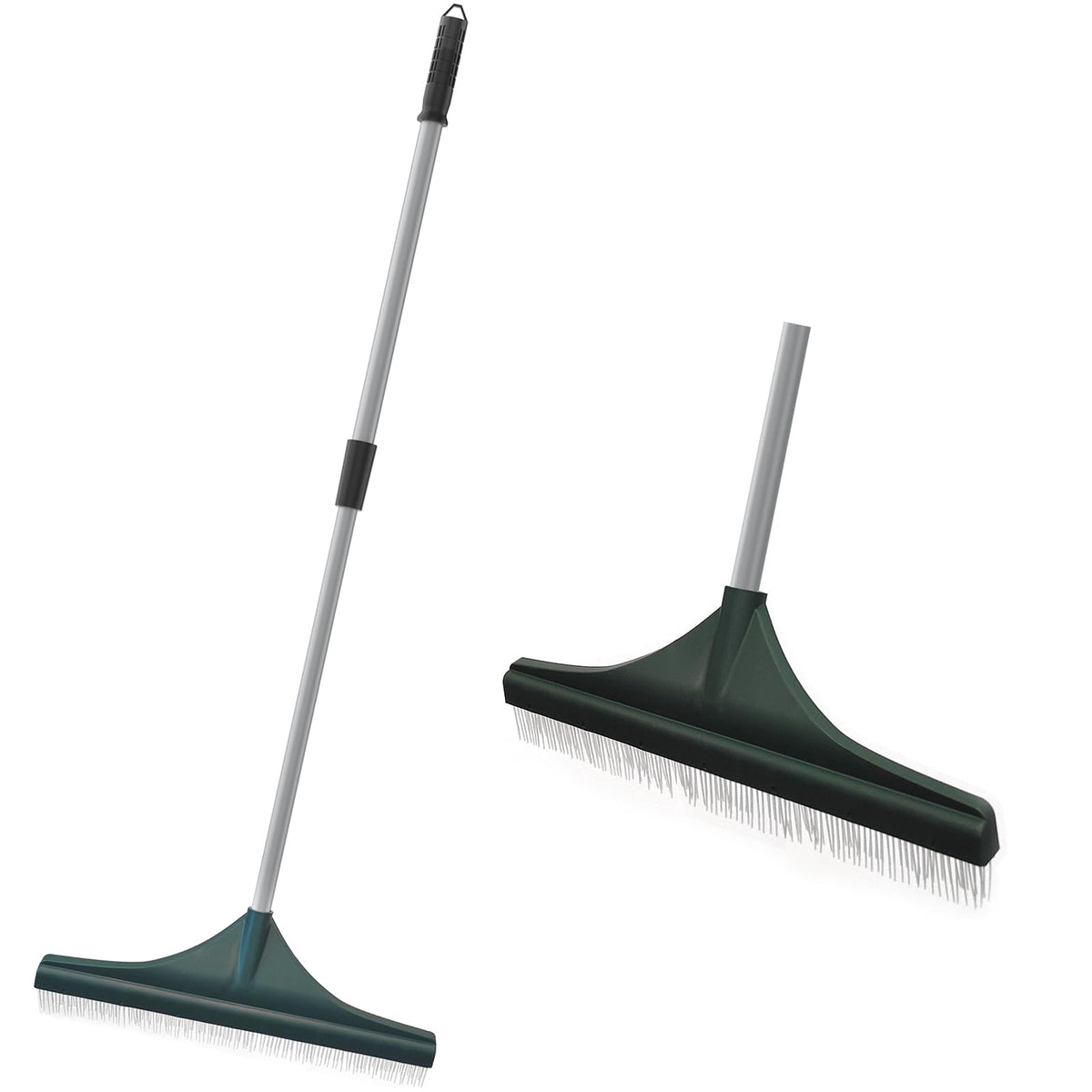 SOYUS artificial turf rake adjustable handle for ergonomic use