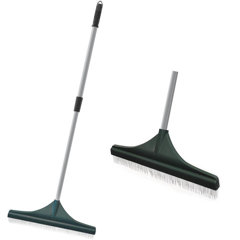 SOYUS artificial turf rake adjustable handle for ergonomic use