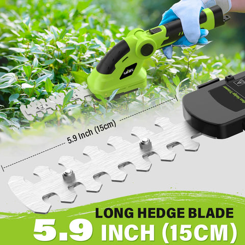 SOYUS battery and charger included for cordless convenience.