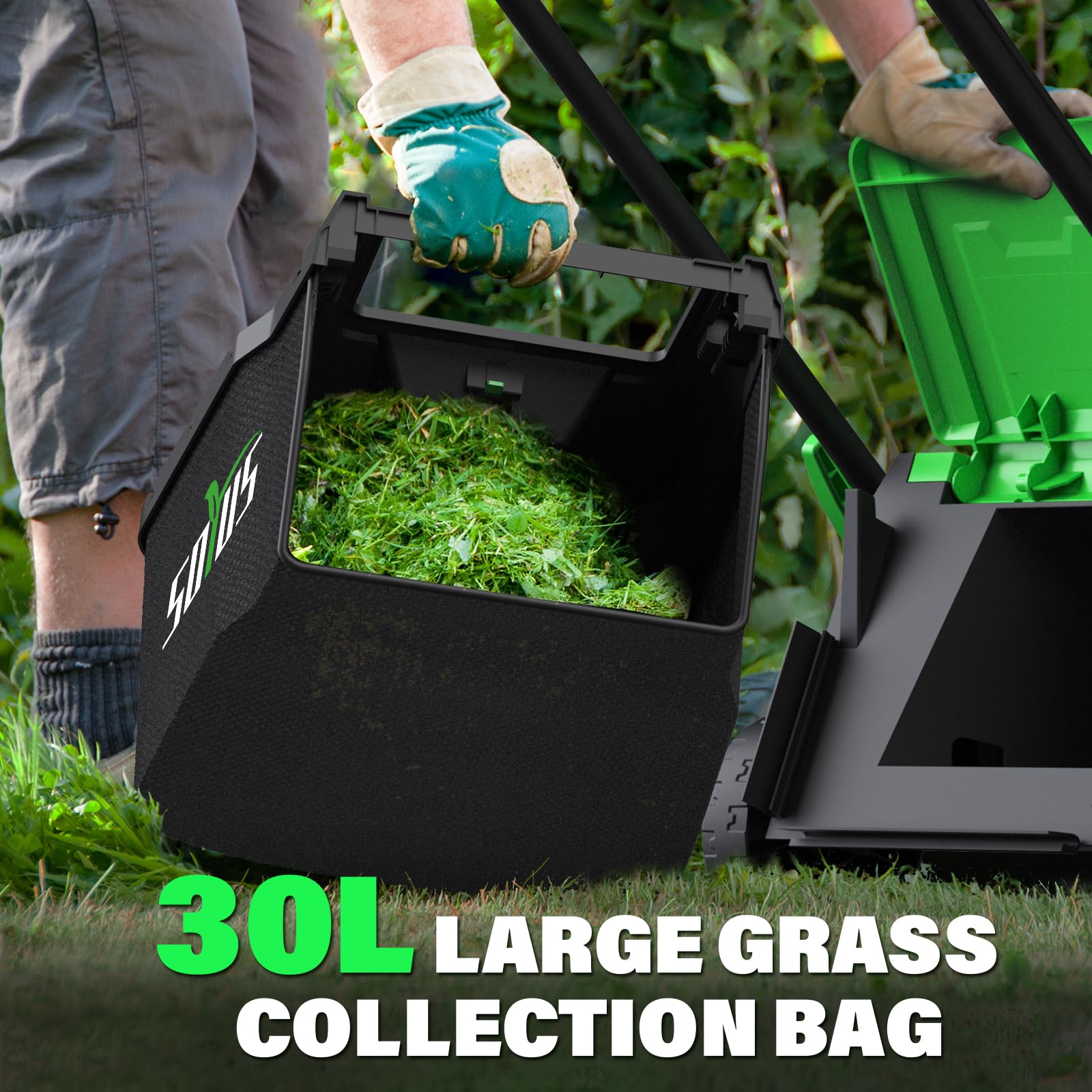 SOYUS adjustable-height highlights 3-position settings for tailored turf heights