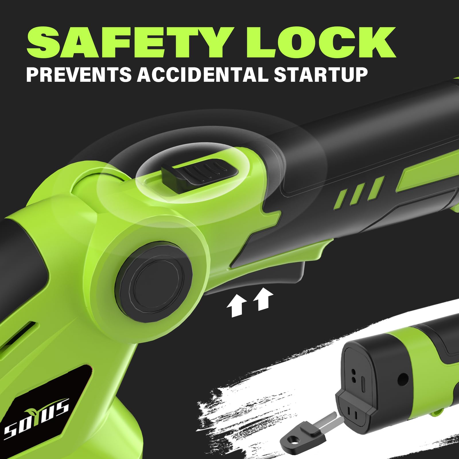 SOYUS lightweight 2.6-pound tool reduces fatigue during use.