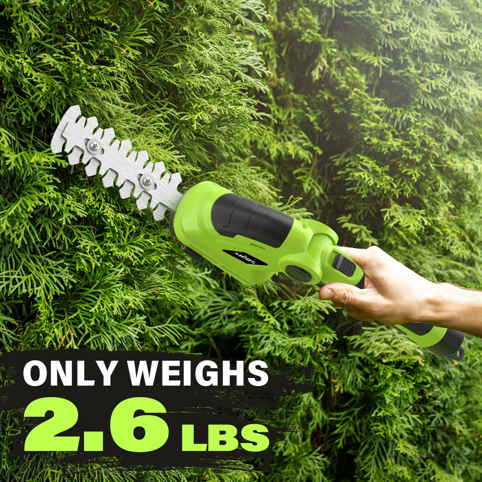 SOYUS safety key and dual-buttons for safer operation.