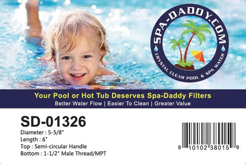 Top view of Spa-Daddy SD-01326 filter.