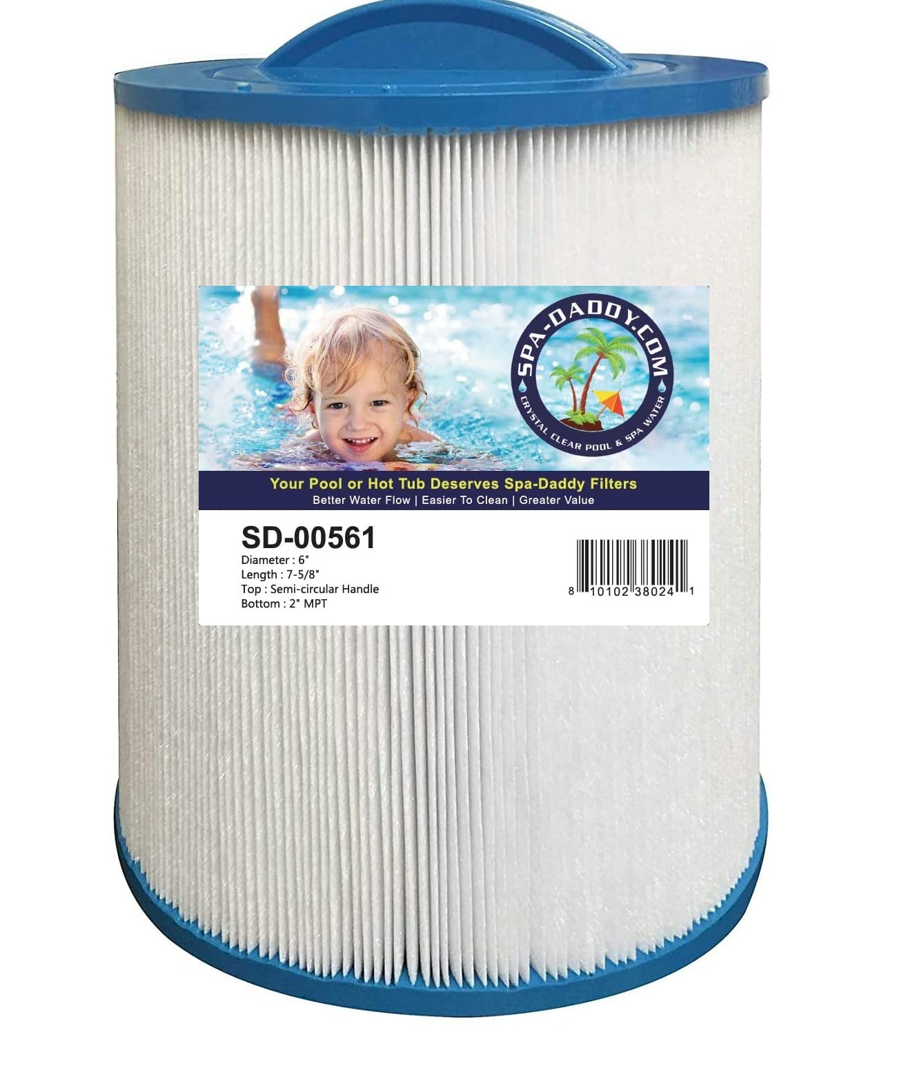 Spa-Daddy SD-00561 filter top handle for easy replacement.
