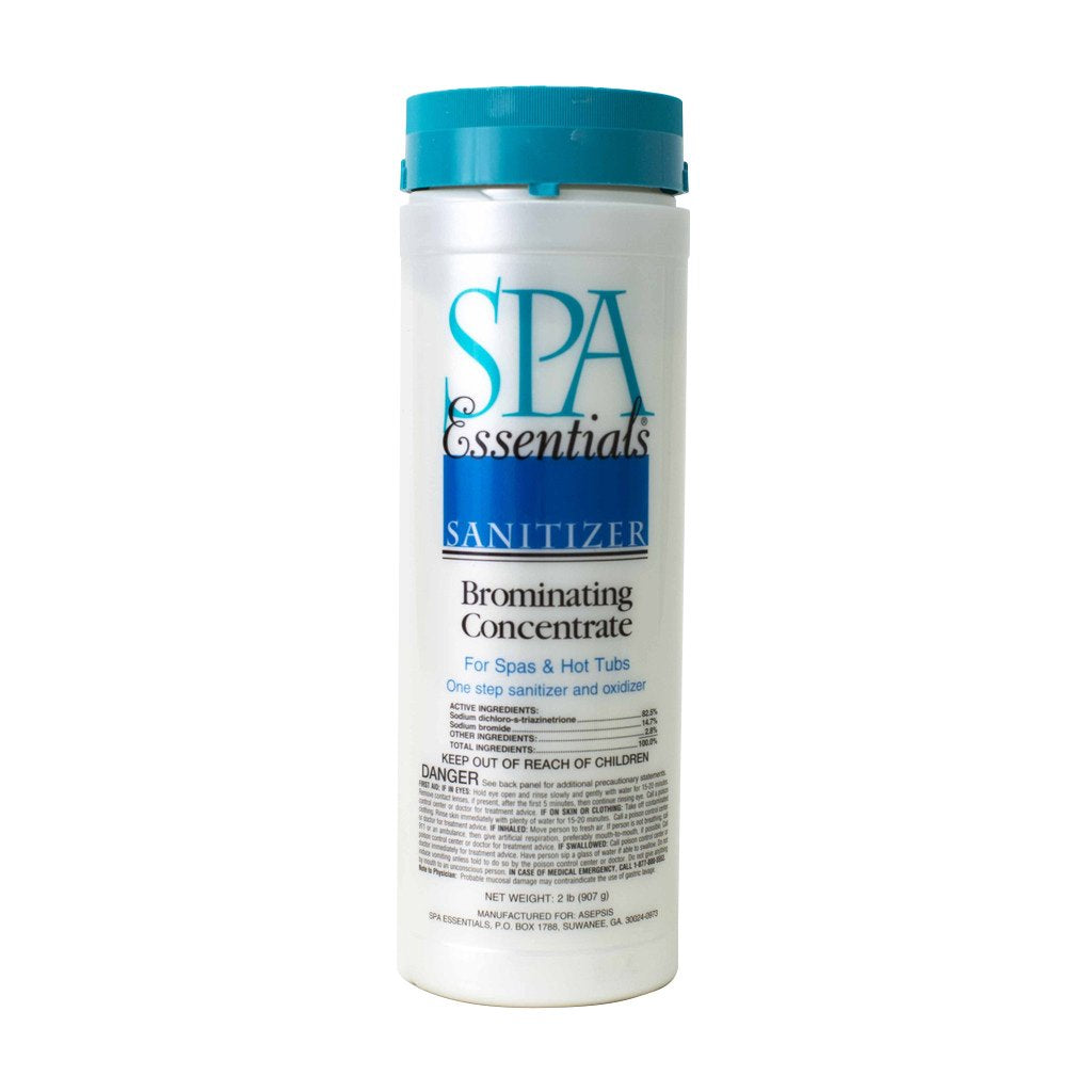 Spa Essentials brominating concentrate granules for spas provide quick sanitization