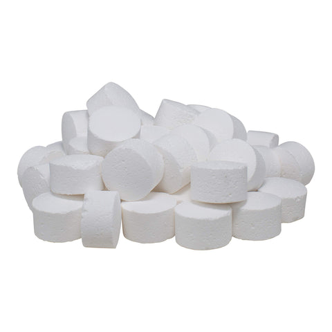 Spa Essentials brominating tablets used with a floater for steady sanitation.