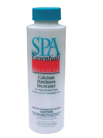 Spa Essentials calcium hardness increaser granules improve spa water balance and protect equipment.