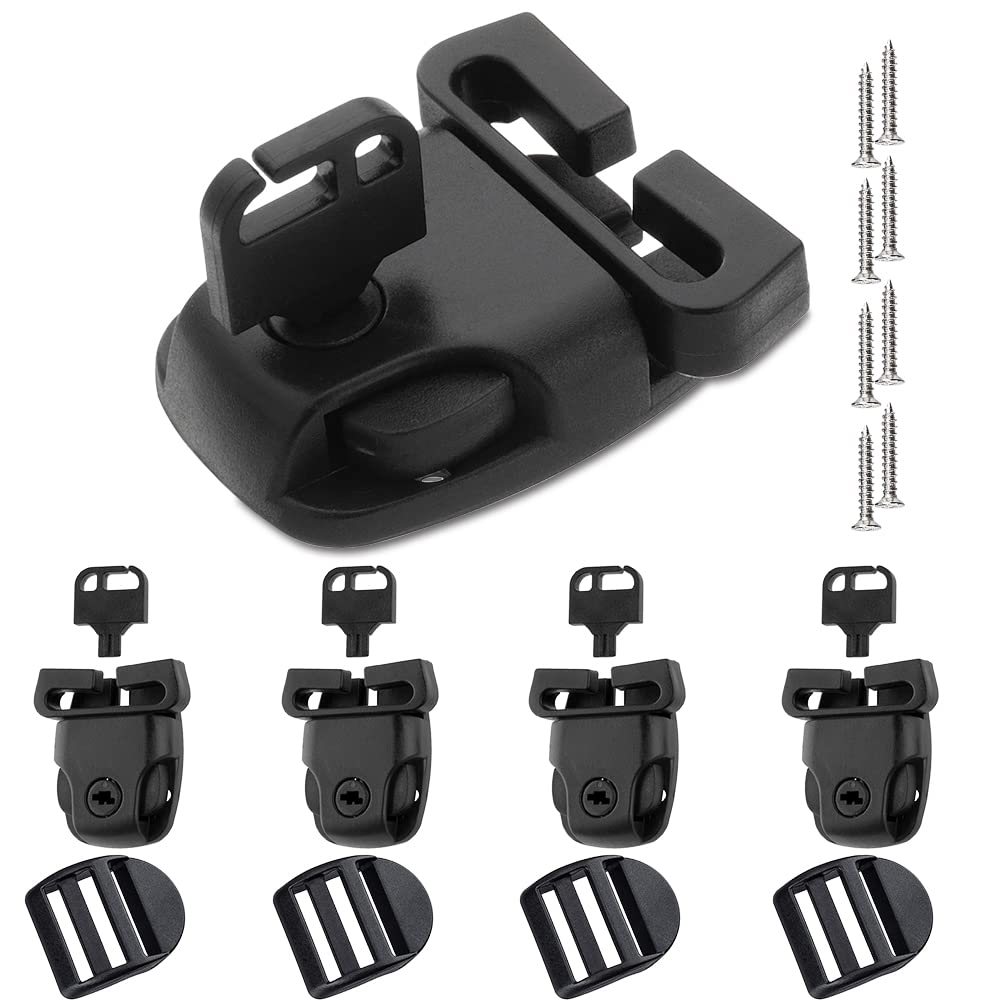 Spa latch kit complete set shows all components for easy replacement.