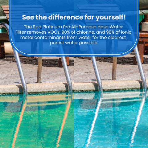 Spa Platinum Pro producing a visibly clear water flow.