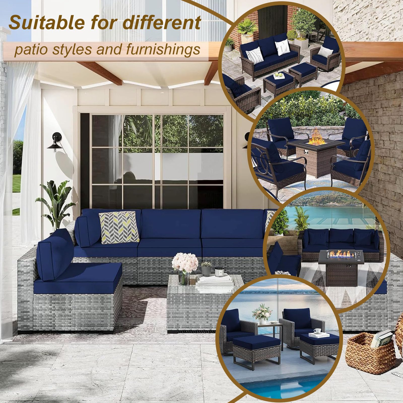 SpaceHop anti-slip back design helps cushions stay in place.