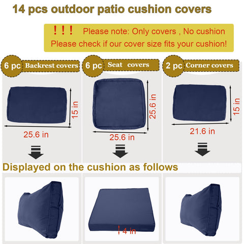 SpaceHop backrest cushion cover keeps outdoor sofa backs clean and protected.