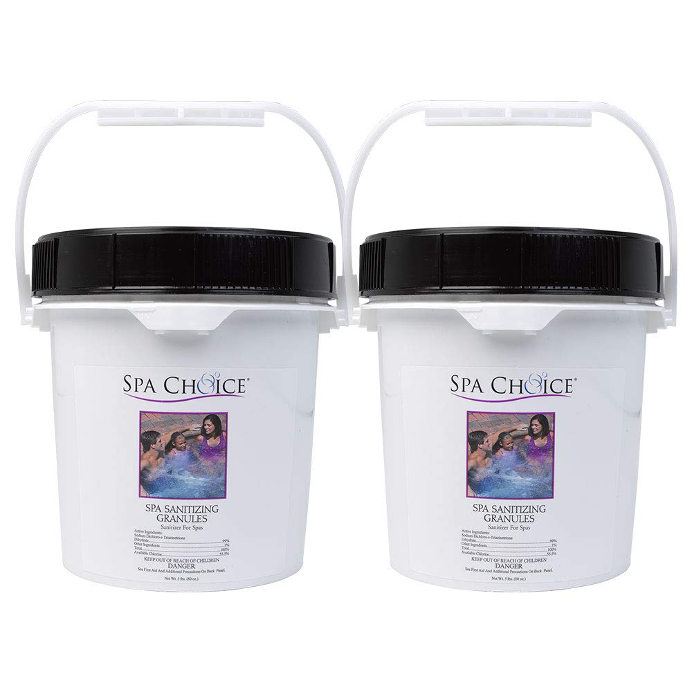 SpaChoice premium spa granules dissolve quickly for clean water.