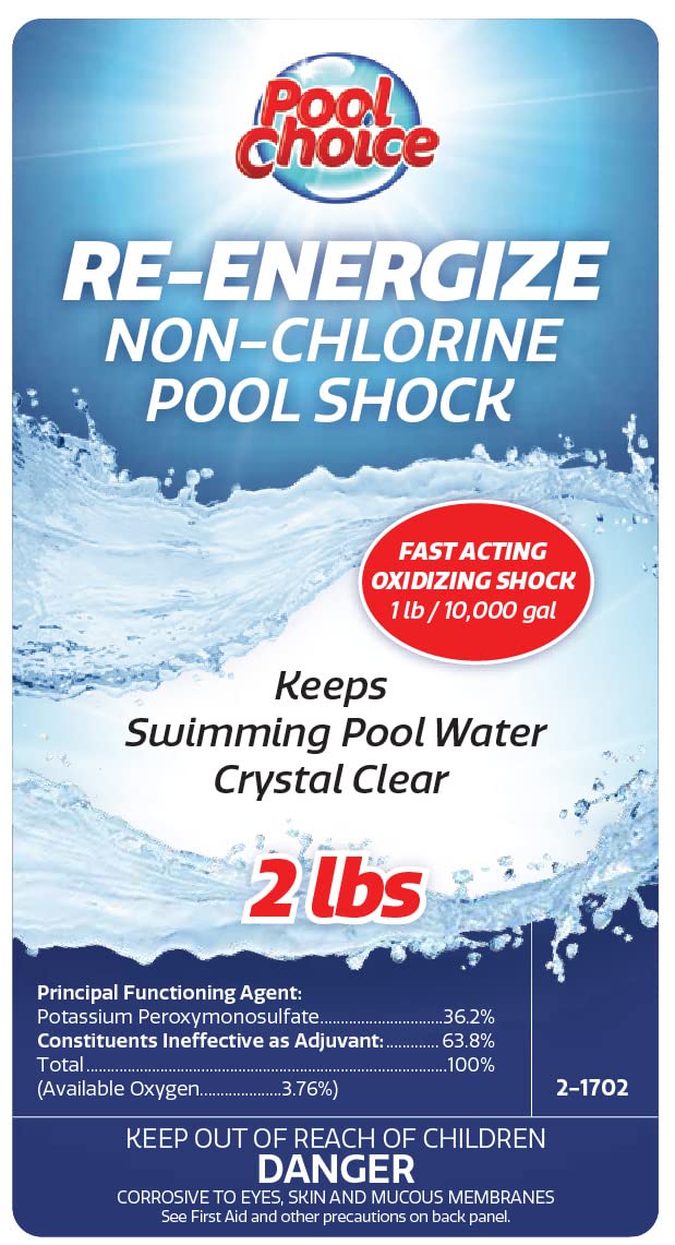 SpaChoice crystal-clear pool water after treatment with Re-Energize