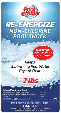 SpaChoice crystal-clear pool water after treatment with Re-Energize